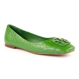 Tory Burch | Arugula Croc-Embossed Georgia Leather Ballet Flat - Women